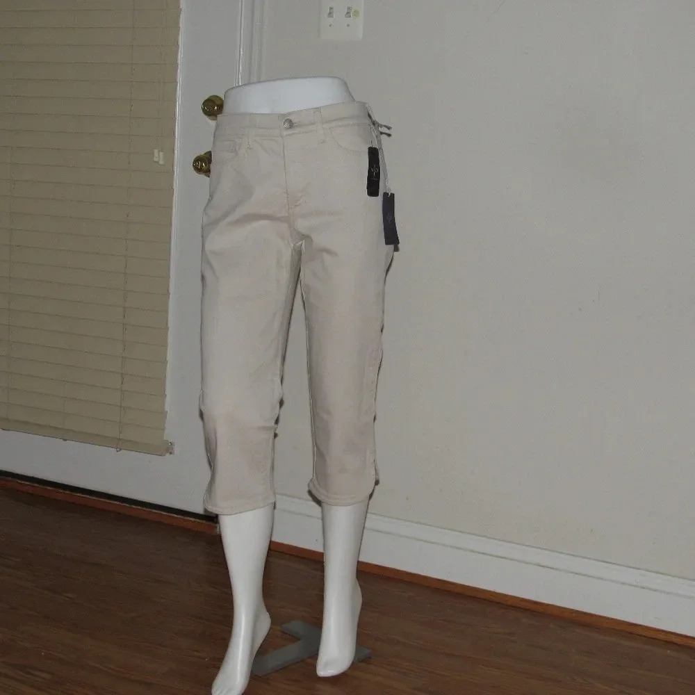 NWT NYDJ Ariel Crop Clay Slimming Fit Pants Size 6 - Picture 2 of 8